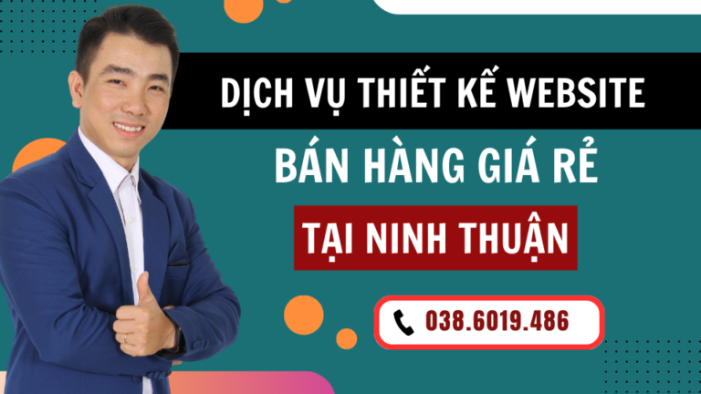 Thiết kế website bán hàng giá rẻ tại Ninh Thuận