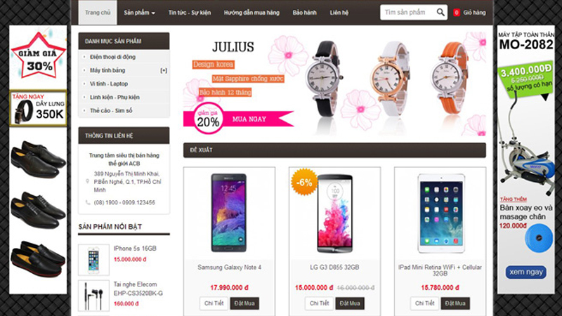 Thiết kế Website bán hàng giá rẻ tại Bình Thuận