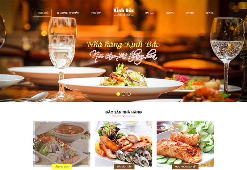 Thiết kế website Nhà Hàng tại Bình Thuận