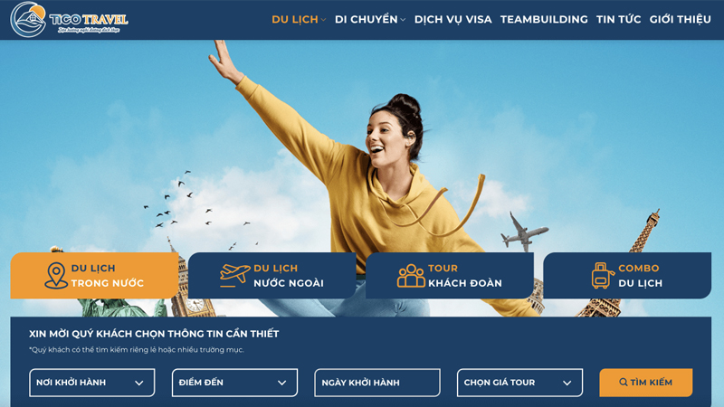 Thiết kế website du lịch giá rẻ tại Bình Thuận