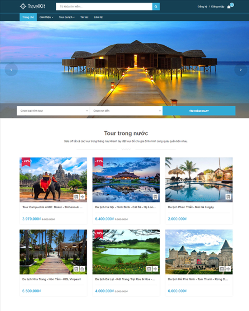 Thiết kế website du lịch giá rẻ tại Bình Thuận