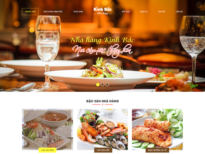 Thiết kế website nhà hàng tại Hà Nội