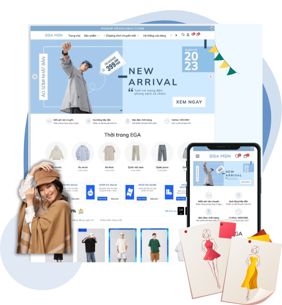 Dịch vụ thiết kế website thời trang giá rẻ tại Bình Dương