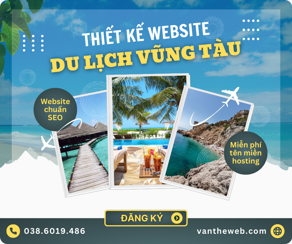 Dịch vụ thiết kế website du lịch giá rẻ tại Vũng Tàu