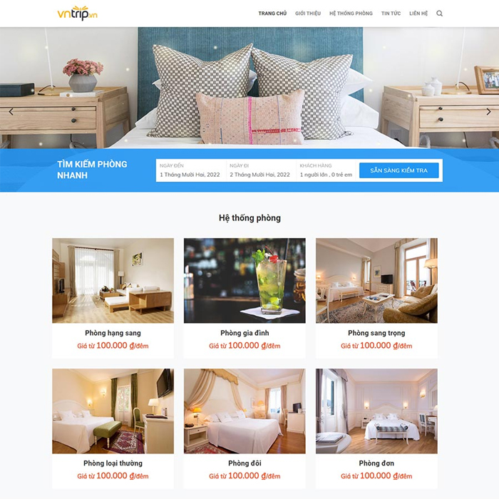Thiết kế website Khách sạn tại Long An
