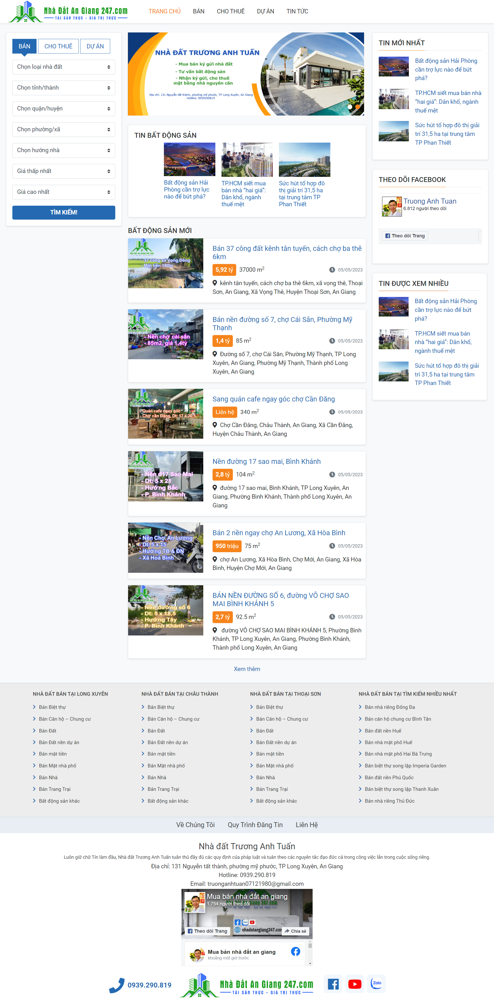 Mẫu website bất động sản WordPress Flatsome giá rẻ