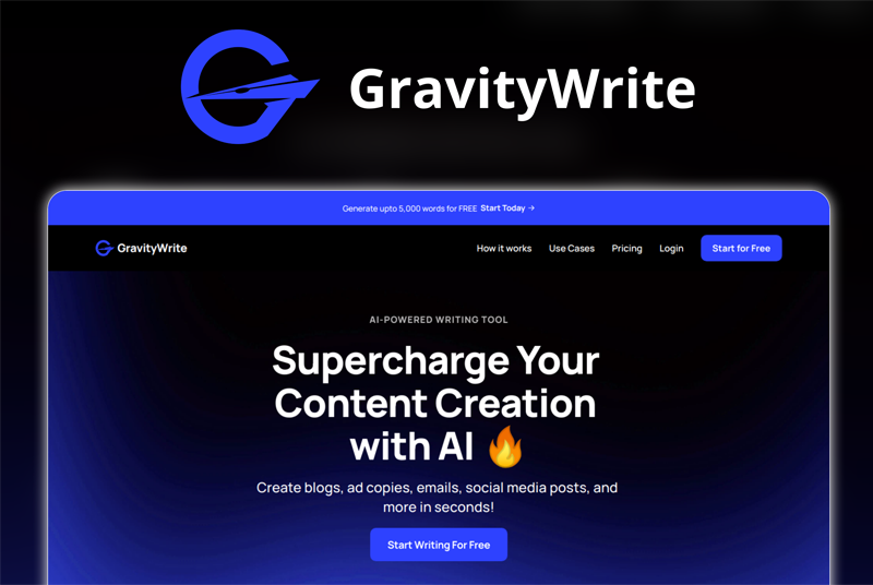 sử dụng AI Gravitywrite tạo nội dung làm Affiliate Marketing