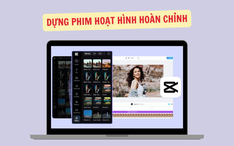 Ghép cảnh và nhân vật bằng CapCut