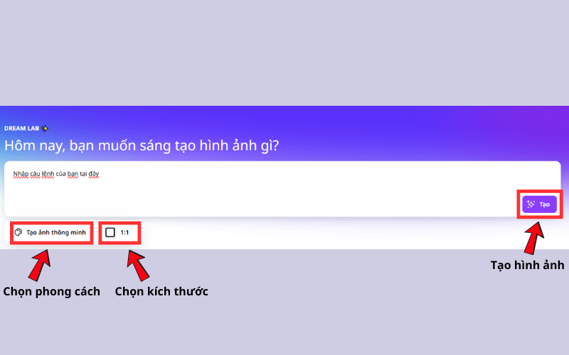 Chọn Kích Thước và Phong Cách Hình Ảnh