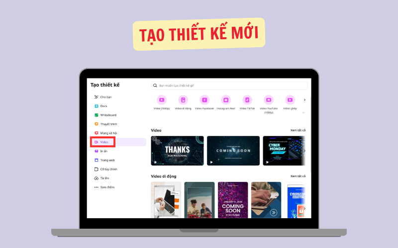 Tạo thiết kế mới