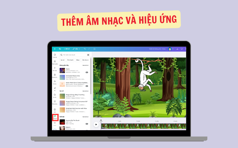 Thêm Âm Nhạc và Hiệu Ứng