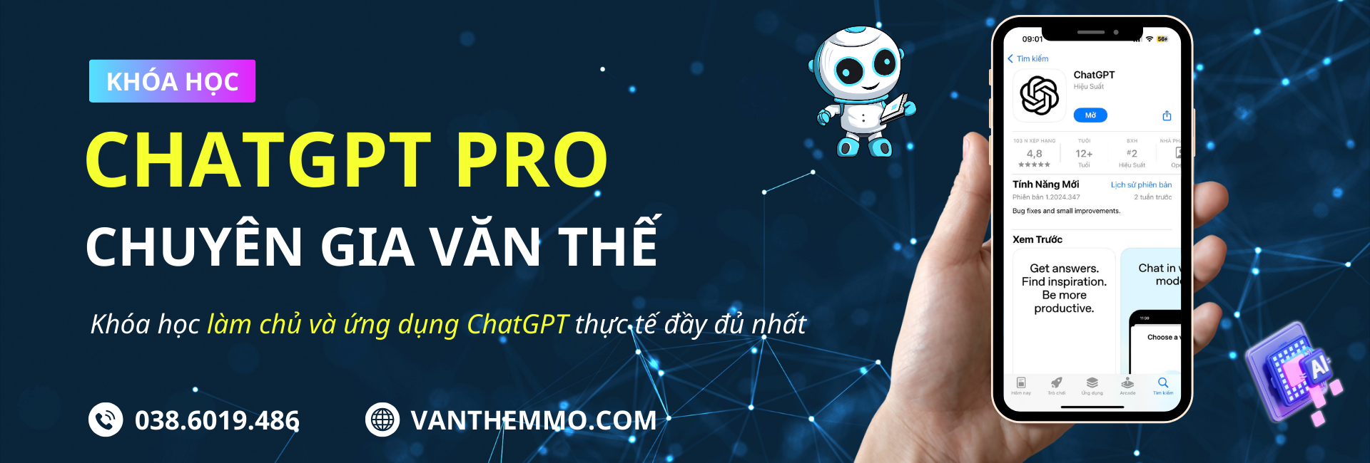 Khoá học AI chatgpt giá rẻ