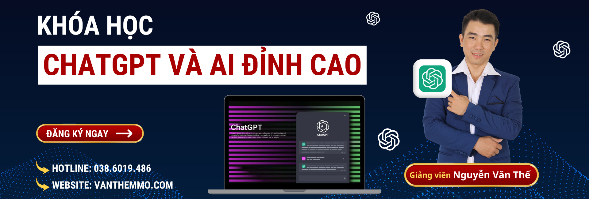 Khoá học ChatGPT và AI đỉnh cao