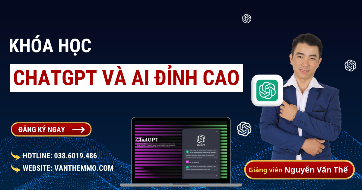 Khoá học ChatGPT và AI đỉnh cao