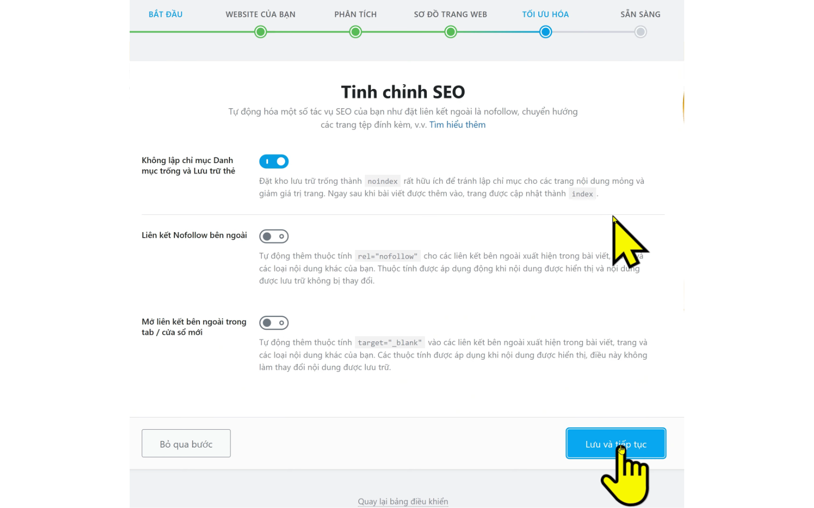 Cài Đặt Tối Ưu Hóa SEO Onpage