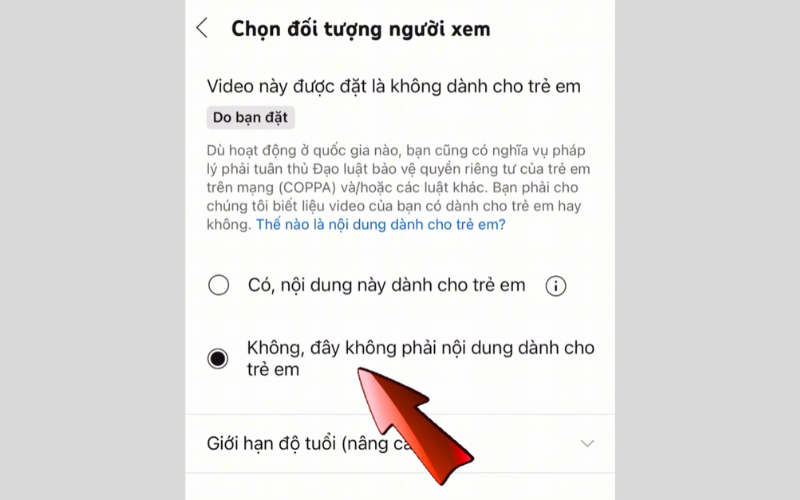 Chọn đối tượng người xem