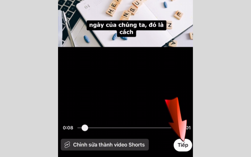 Nhấn Tiếp theo để chuyển bước tiếp theo