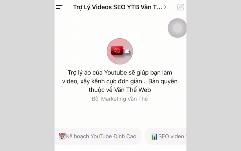 Trợ lý ảo Youtube