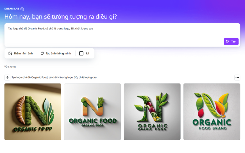 Logo Organic Food
