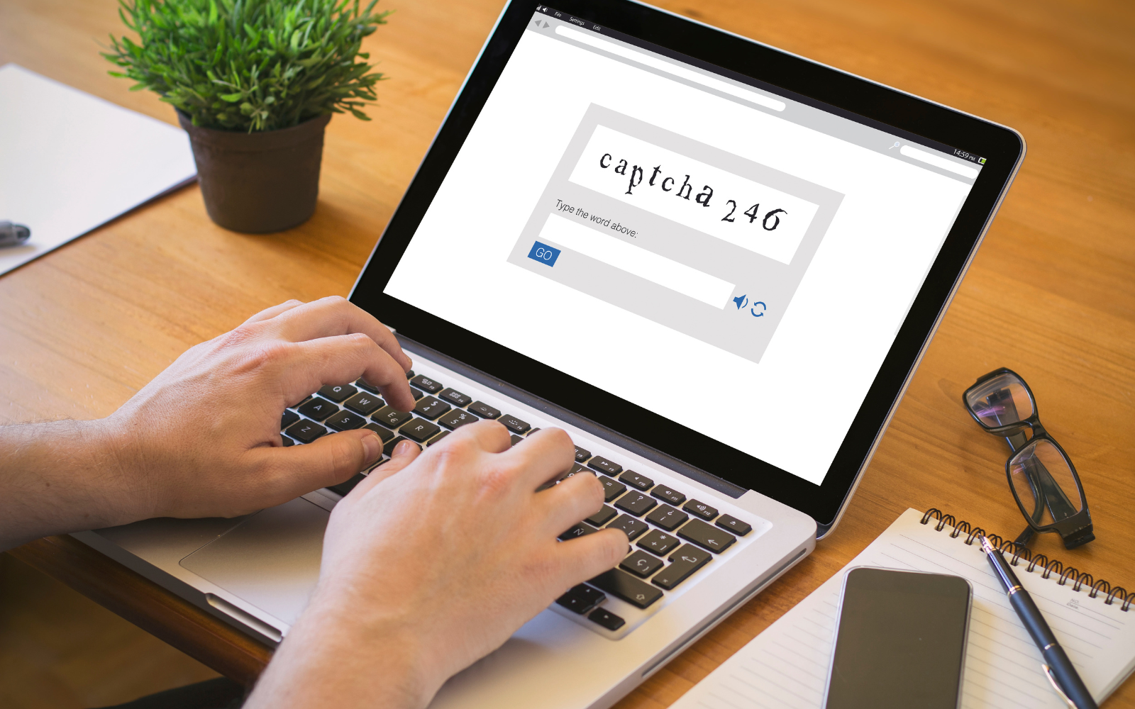 Gõ captcha, khảo sát online