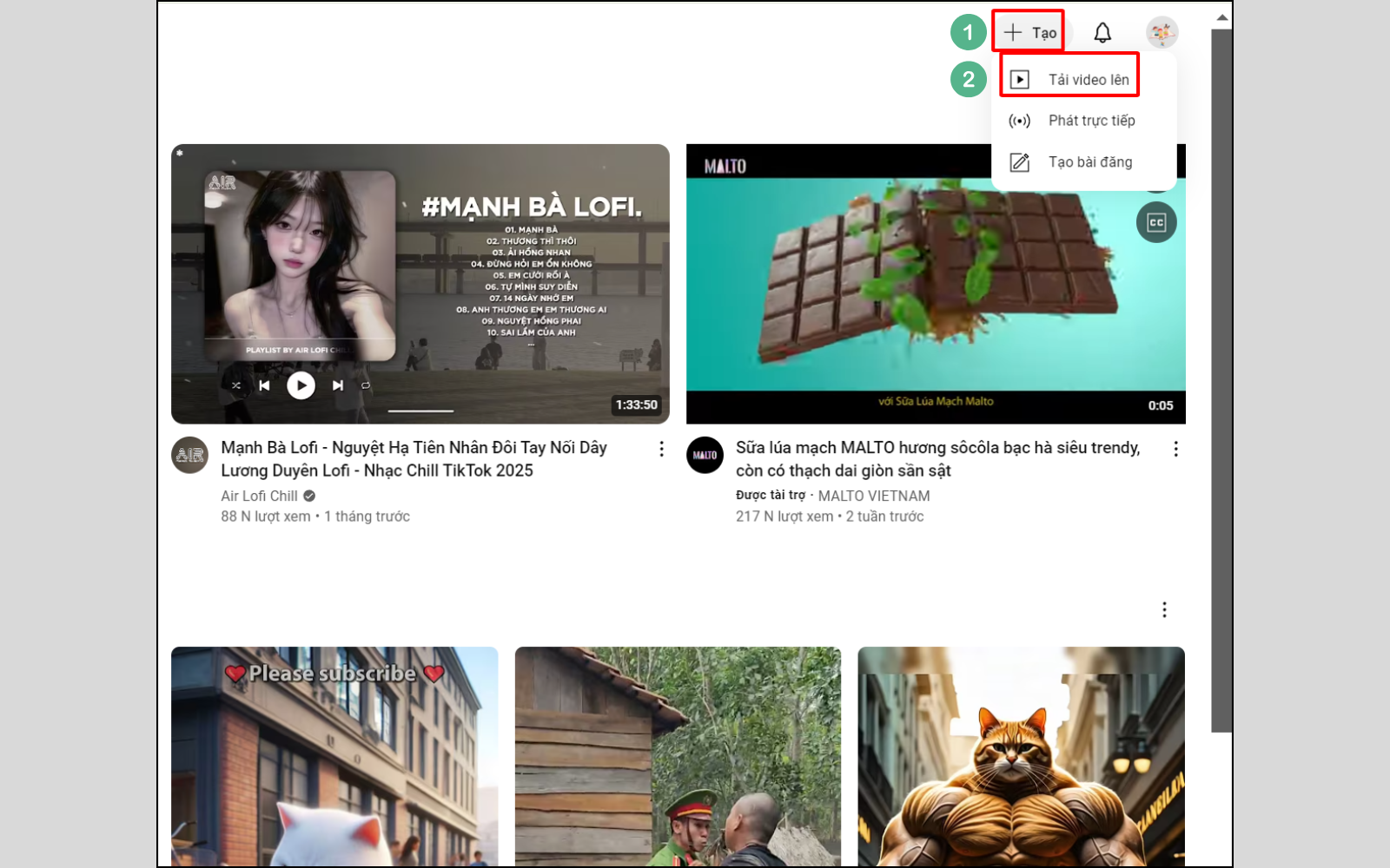 Đăng tải video lên Youtube