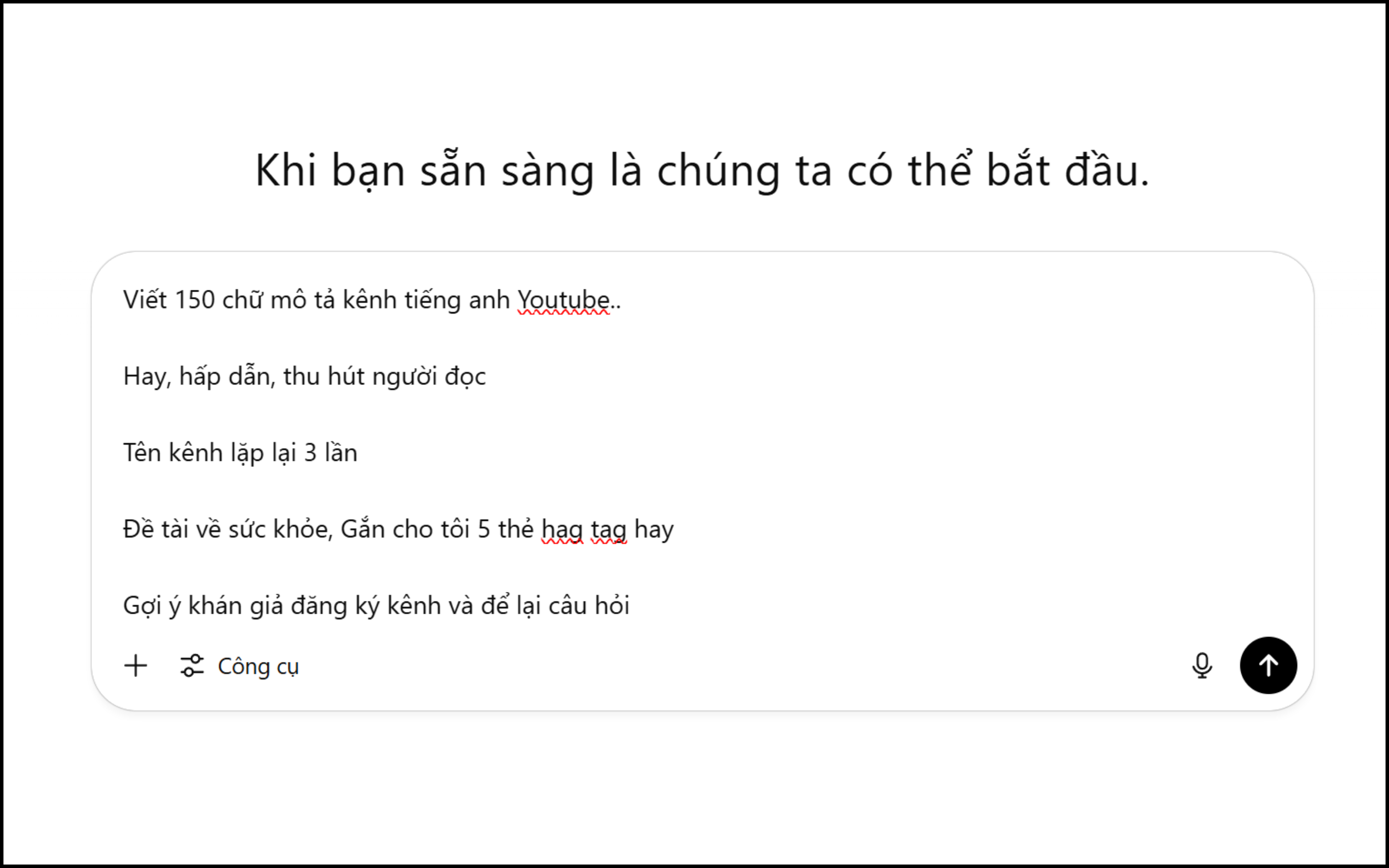 Tạo Mô Tả Kênh Youtube View Ngoại