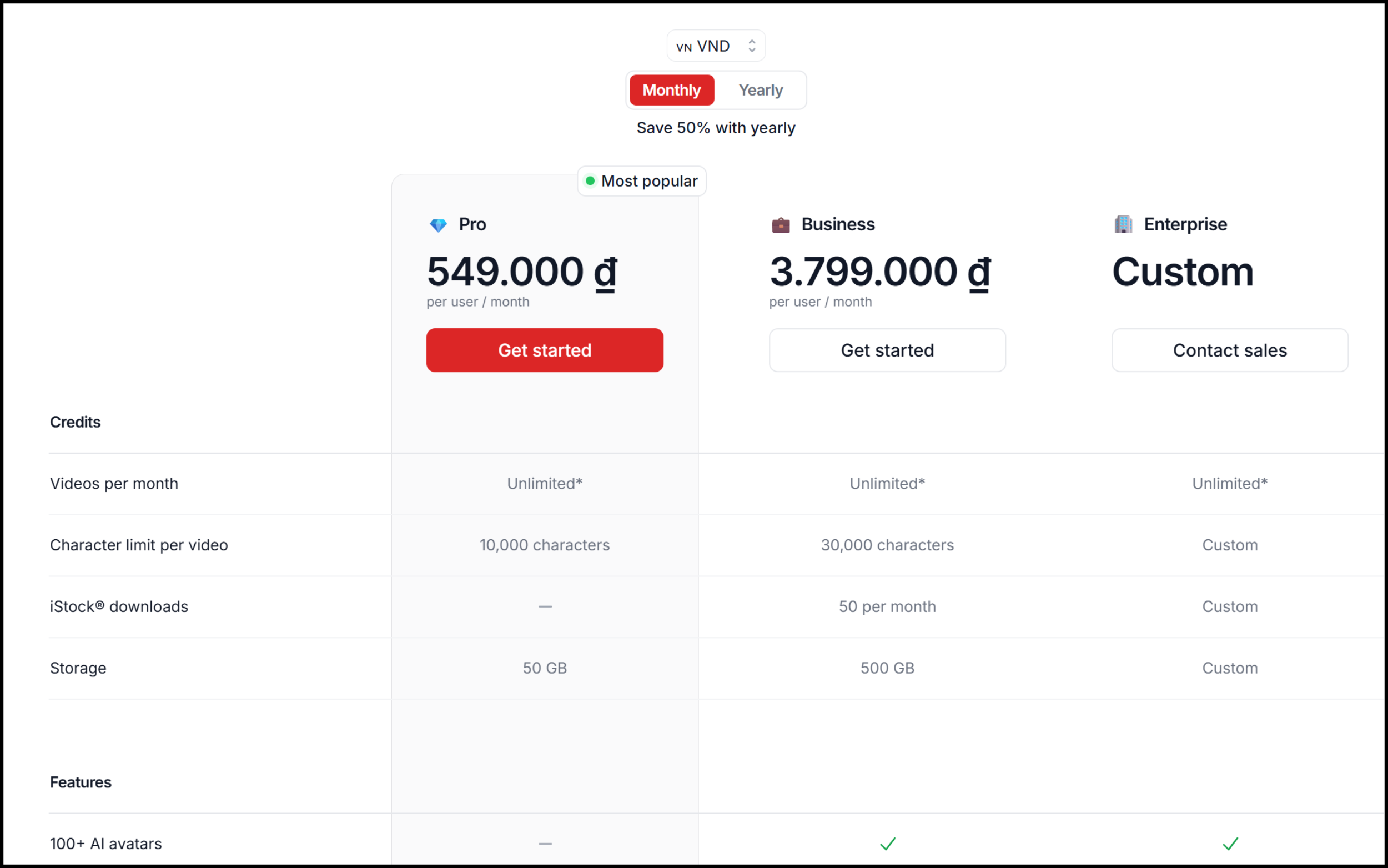 Nâng Cấp Tài Khoản AI VideoGen