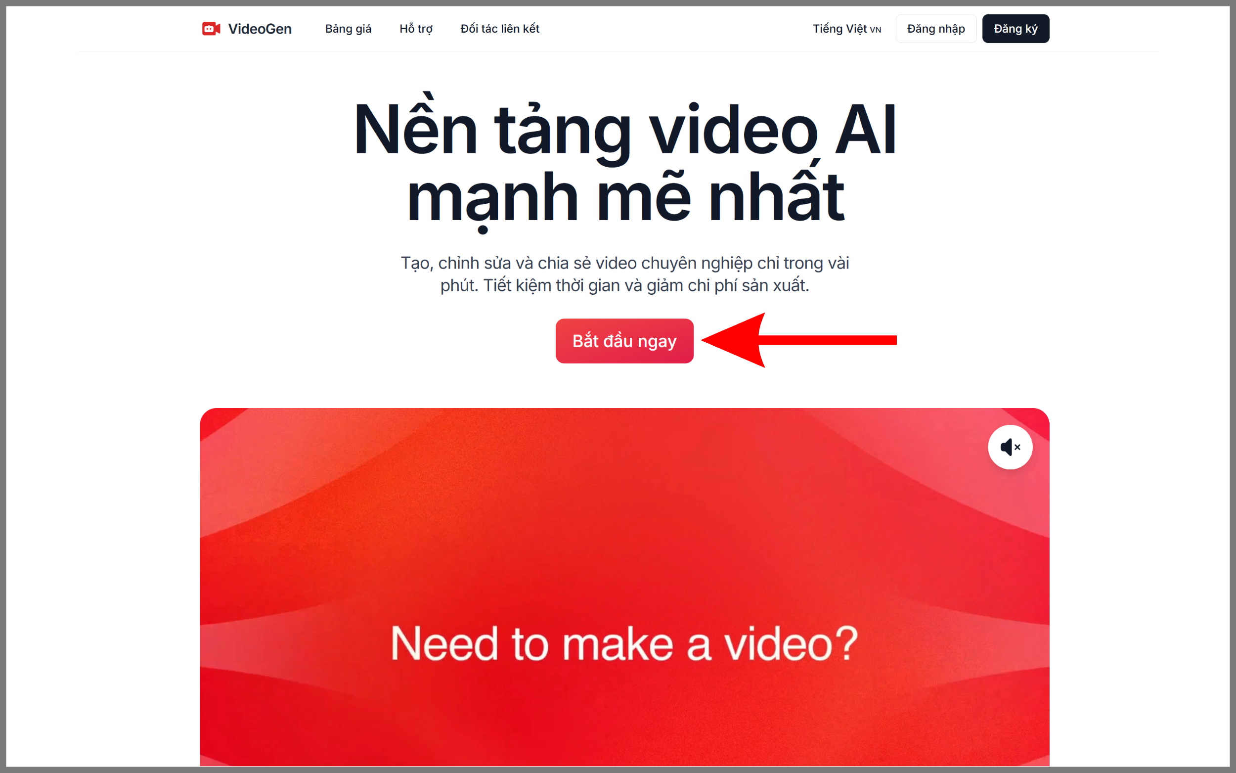 Truy Cập AI Tạo Video