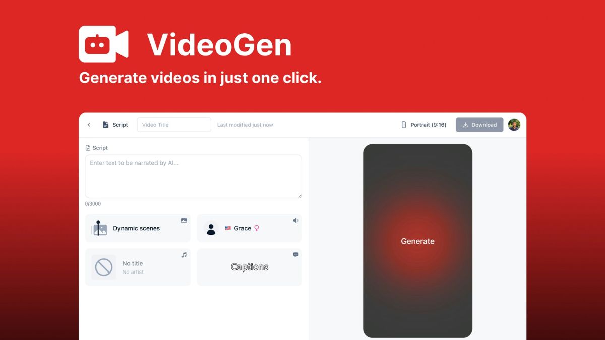 AI VideoGen – Trợ thủ đắc lực của người làm YouTube