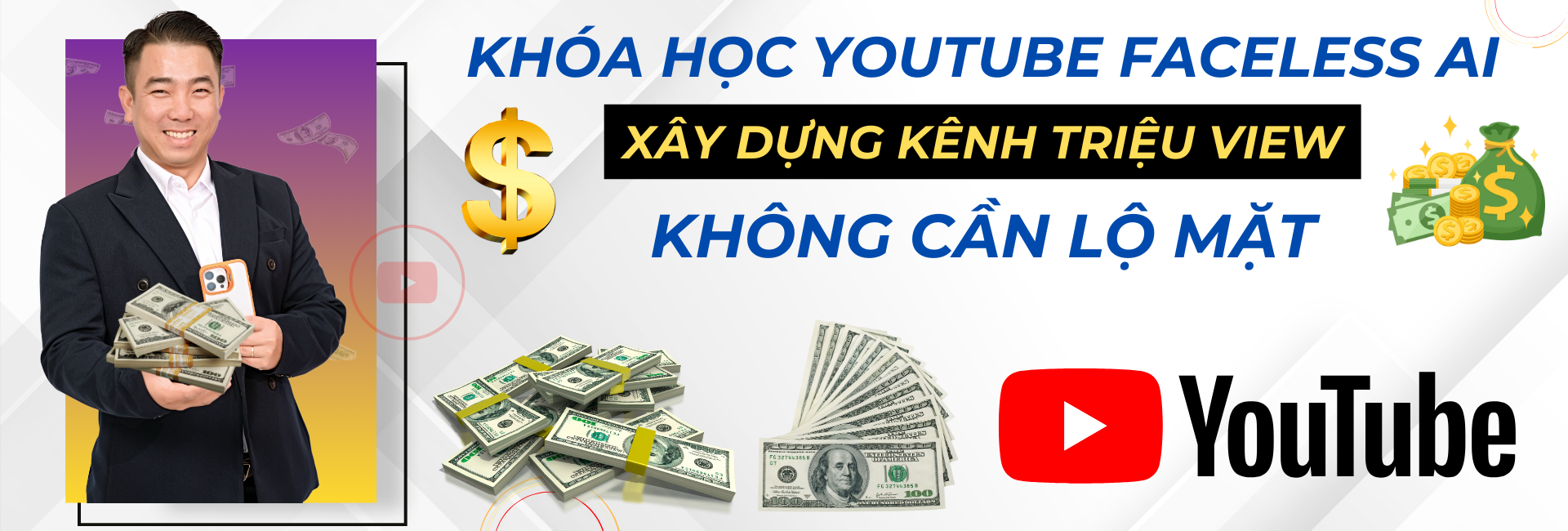 Khóa học YouTube faceless AI