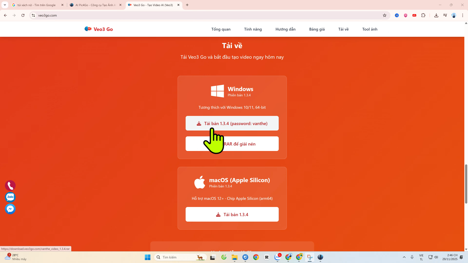Cài đặt công cụ tạo video AI Veo3