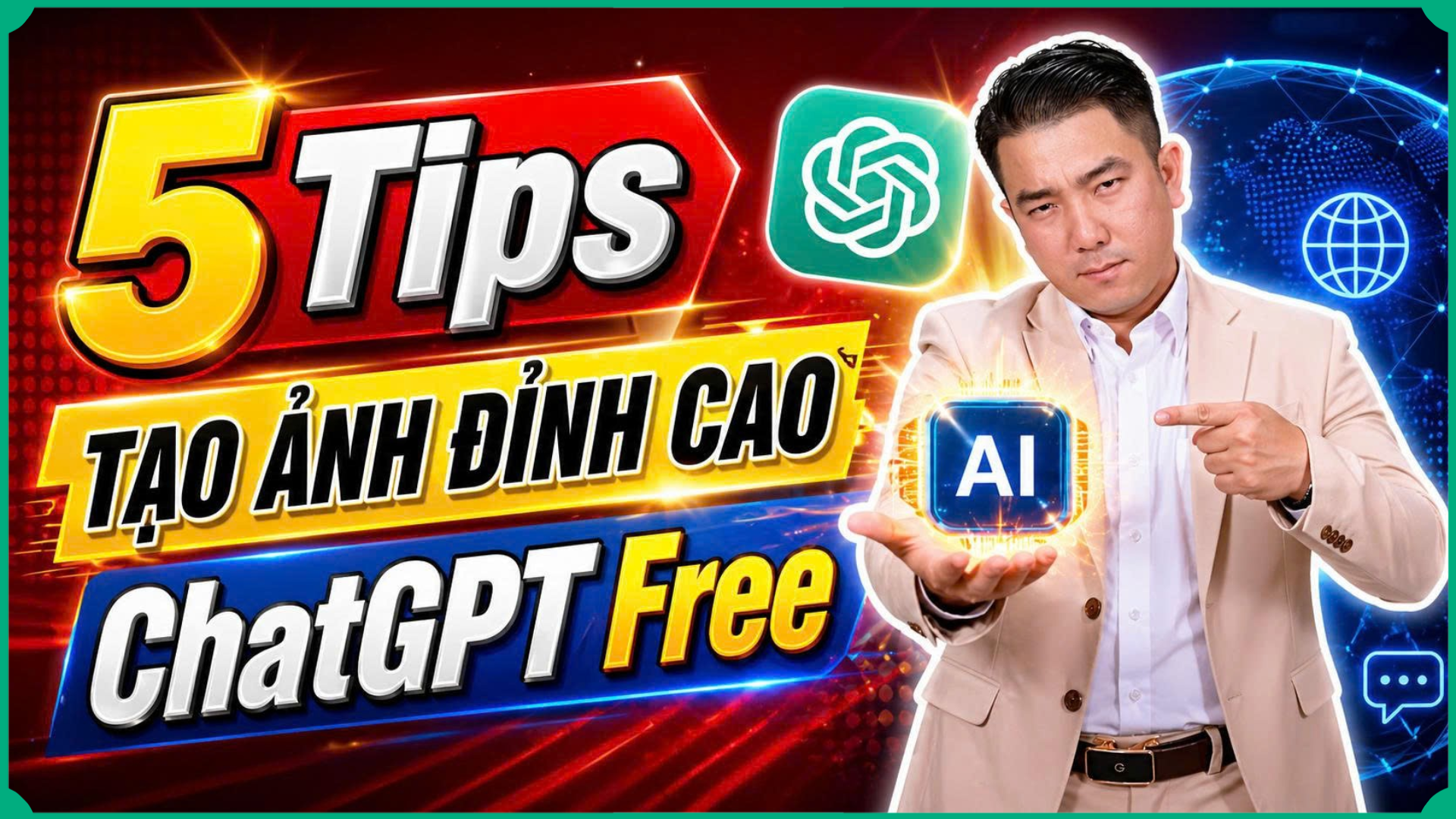 5 Mẹo Tạo Ảnh Đỉnh Cao Bằng AI ChatGPT Free