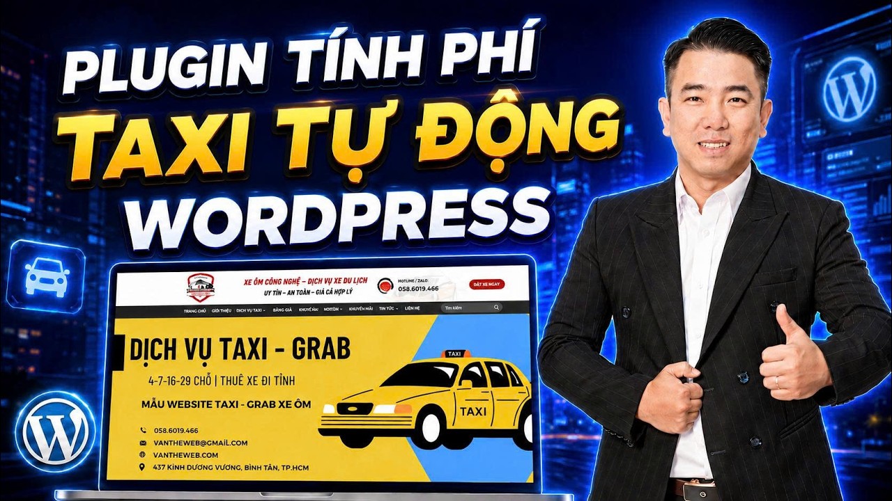 Plugin Tính Phí Tự Động Xe Taxi API Google Maps WordPress giúp website taxi, xe sân bay, xe hợp đồng và xe dịch vụ tự động tính cước theo km, chọn loại xe, báo giá nhanh và nhận thông tin đặt xe chuyên nghiệp.
