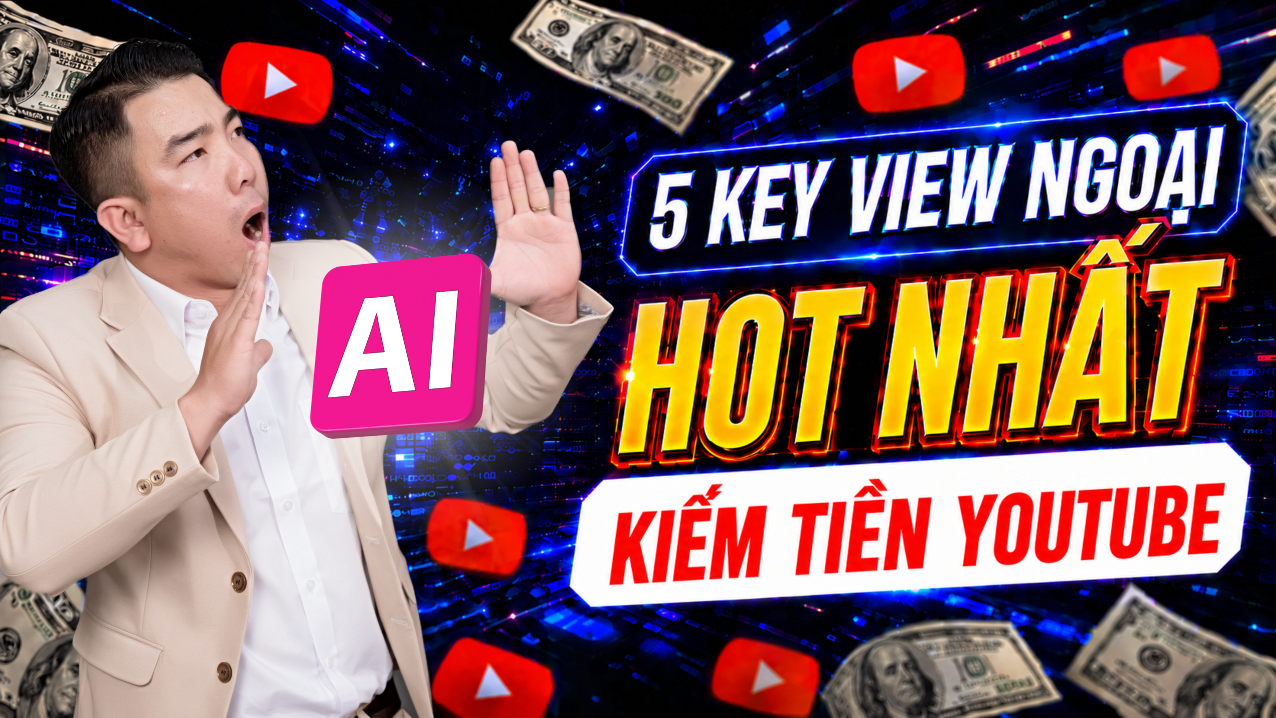 Khám phá KEY View Ngoại Siêu HOT giúp làm YouTube AI dễ kéo view nước ngoài, tối ưu SEO video và tăng cơ hội kiếm tiền hiệu quả.